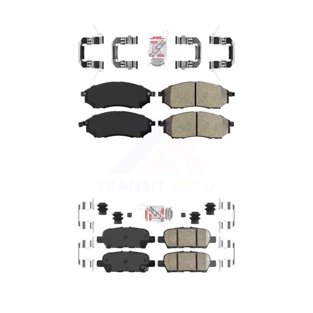 Front Semi-Metallic Rear Ceramic Disc Brake Pads Kit For Nissan Murano KNF-101272