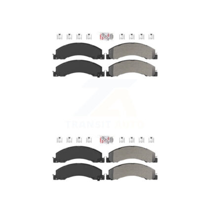 Front Rear Semi-Metallic Disc Brake Pads Kit For Ram Dodge Sterling Truck 4500 5500 45 55 KNF-101324