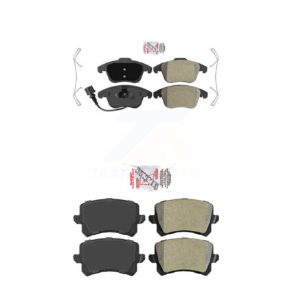 Front Rear Semi-Metallic Disc Brake Pads Kit For Volkswagen Tiguan Audi Q3 Quattro KNF-101337