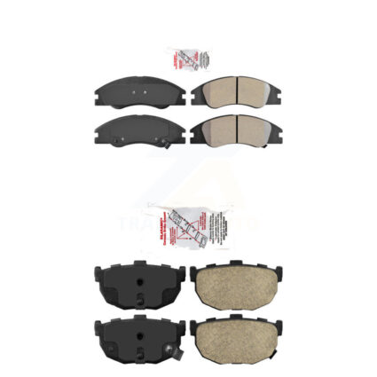 Front Semi-Metallic Rear Ceramic Disc Brake Pads Kit For Kia Spectra Spectra5 KNF-101365