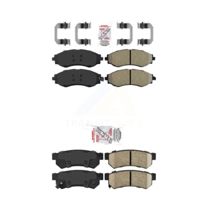Front Semi-Metallic Rear Ceramic Disc Brake Pads Kit For Chevrolet Spark EV KNF-101404