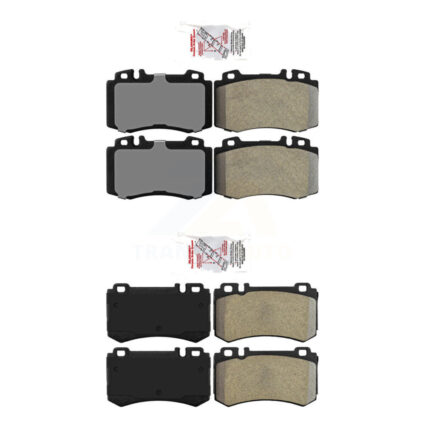 Front Rear Semi-Metallic Disc Brake Pads Kit For Mercedes-Benz SLK55 AMG E55 CLK55 CL600 KNF-101406