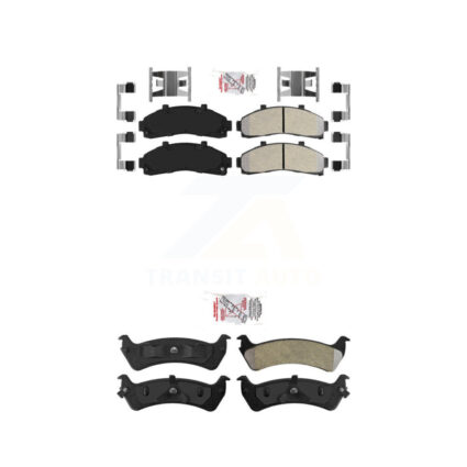 Front Rear Semi-Metallic Disc Brake Pads Kit For Ford Ranger Explorer Mercury Mountaineer KNF-101442