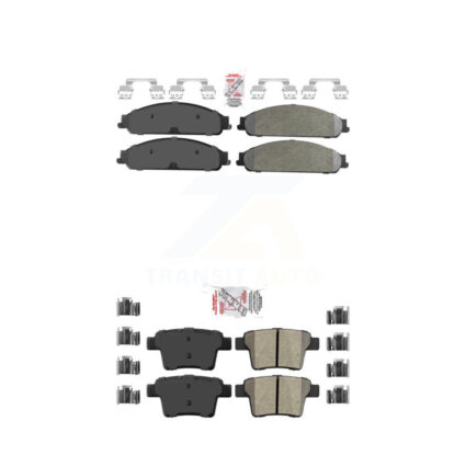 Front Rear Semi-Metallic Disc Brake Pads Kit For Ford Five Hundred Freestyle Taurus X KNF-101459