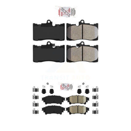 Front Semi-Metallic Rear Ceramic Disc Brake Pads Kit For Lexus IS300 IS350 GS350 RC350 KNF-101462