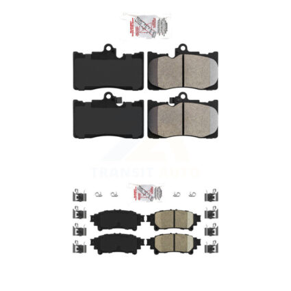 Front Semi-Metallic Rear Ceramic Disc Brake Pads Kit For Lexus IS300 IS350 GS350 RC350 KNF-101463