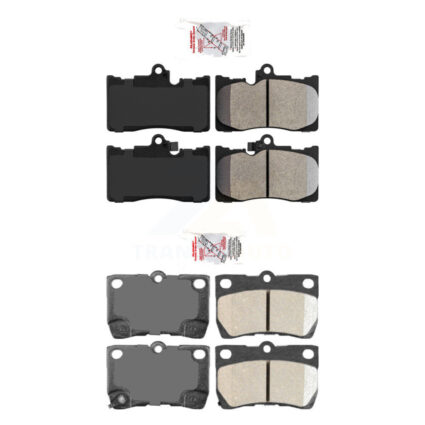 Front Semi-Metallic Rear Ceramic Disc Brake Pads Kit For Lexus IS350 GS350 GS450h GS430 KNF-101464