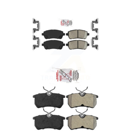 Front Ceramic Rear Semi-Metallic Disc Brake Pads Kit For Ford Fiesta KNF-101534