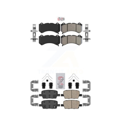 Front Semi-Metallic Rear Ceramic Disc Brake Pads Kit For Chevrolet Camaro KNF-101543
