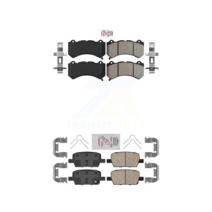 Front Semi-Metallic Rear Ceramic Disc Brake Pads Kit For Chevrolet Camaro KNF-101544
