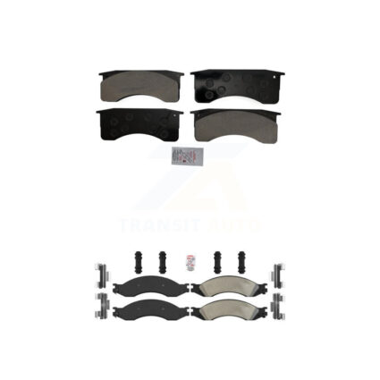 Front Rear Semi-Metallic Disc Brake Pads Kit For GMC Chevrolet C4500 Kodiak Topkick C5500 KNF-101636