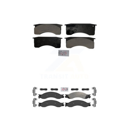 Front Rear Semi-Metallic Disc Brake Pads Kit For GMC Chevrolet C4500 Kodiak Topkick C5500 KNF-101637