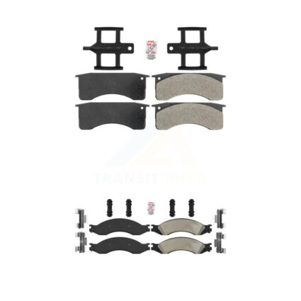 Front Rear Semi-Metallic Disc Brake Pads Kit For GMC Chevrolet C4500 Kodiak Topkick C5500 KNF-101638