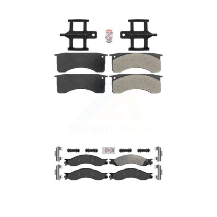 Front Rear Semi-Metallic Disc Brake Pads Kit For GMC Chevrolet C4500 Kodiak Topkick C5500 KNF-101639