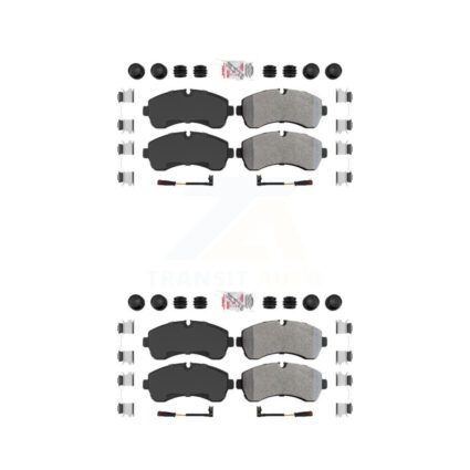 Front Rear Semi-Metallic Disc Brake Pads Kit For Workhorse Custom Chassis W42 P32 KNF-101706