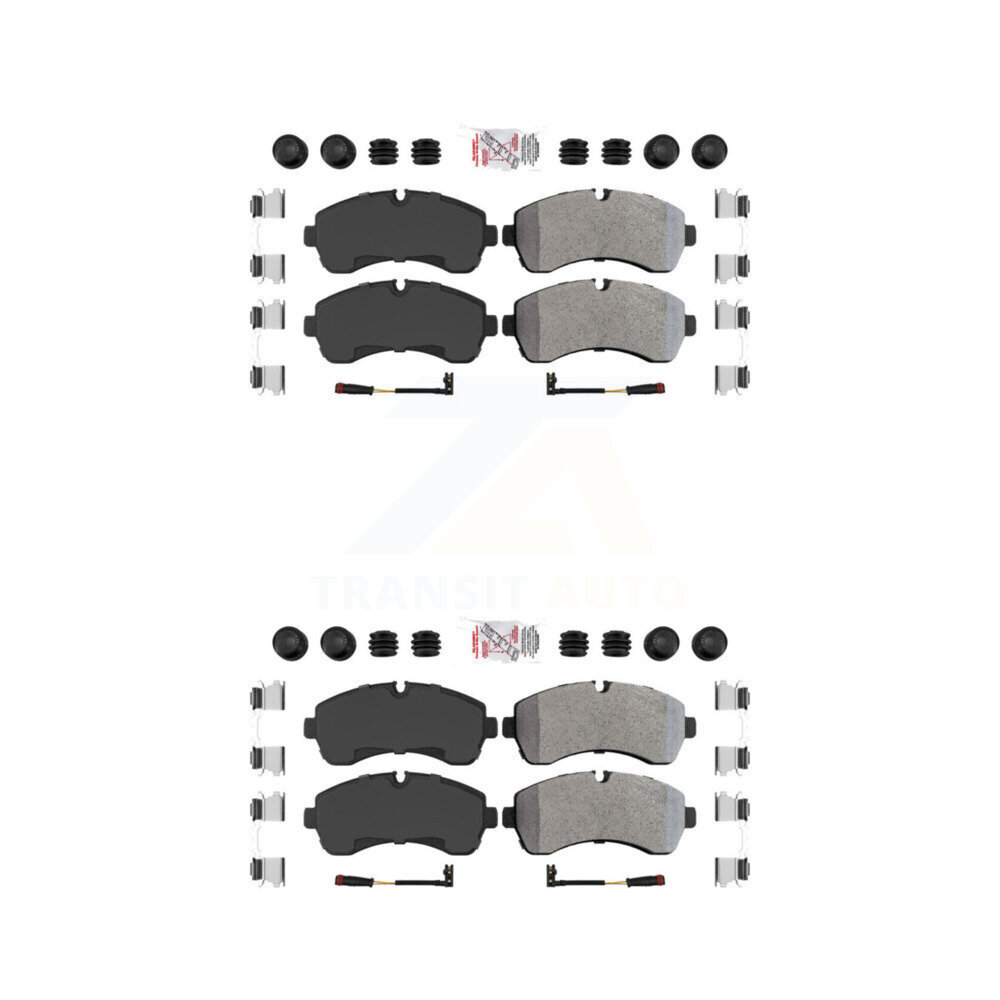 Front Rear Semi-Metallic Disc Brake Pads Kit For Workhorse Custom Chassis W42 P32 KNF-101706