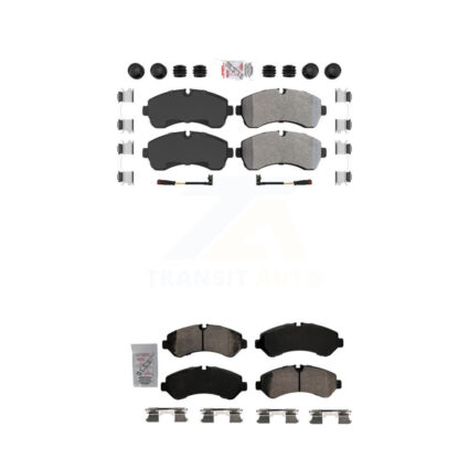 Front Semi-Metallic Rear Ceramic Disc Brake Pads Kit For Mercedes-Benz Sprinter 3500 4500 KNF-101758