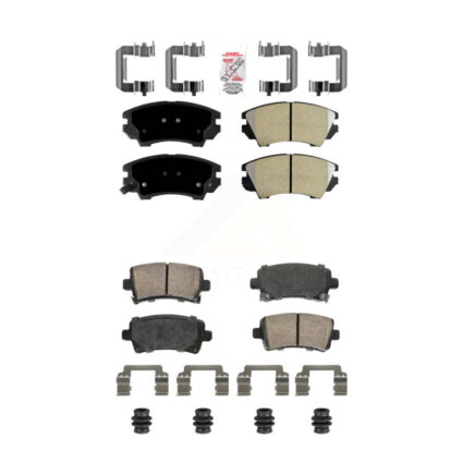 Front Semi-Metallic Rear Ceramic Disc Brake Pads Kit For Saab 9-5 KNF-101817