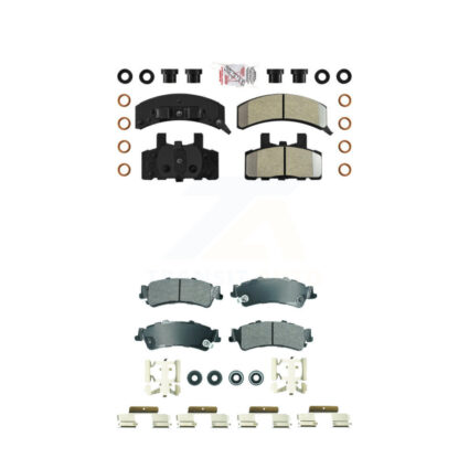 Front Rear Semi-Metallic Disc Brake Pads Kit For GMC Yukon Cadillac 60 Special KNF-101844