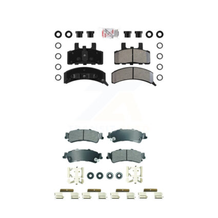 Front Rear Semi-Metallic Disc Brake Pads Kit For GMC Yukon Cadillac 60 Special KNF-101845