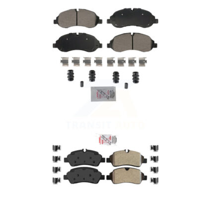 Front Rear Semi-Metallic Disc Brake Pads Kit For Ford Transit-250 Transit-150 Transit-350 KNF-101874