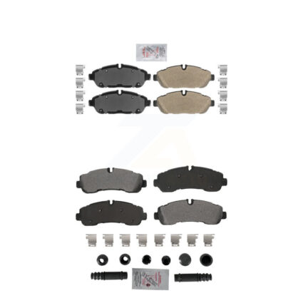Front Rear Semi-Metallic Disc Brake Pads Kit For Ford Transit-350 HD AWD KNF-101878