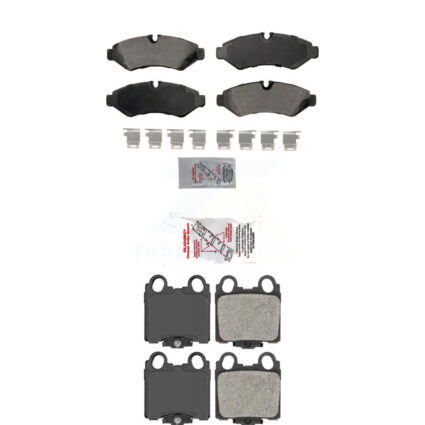 Front Ceramic Rear Semi-Metallic Disc Brake Pads Kit For Lexus SC430 IS300 GS300 GS400 KNF-101914