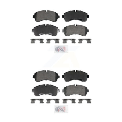 Front Rear Semi-Metallic Disc Brake Pads Kit For Workhorse Custom Chassis W42 P32 KNF-101950