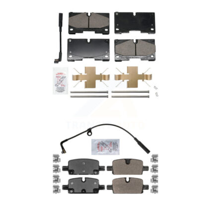 Front Ceramic Rear Semi-Metallic Disc Brake Pads Kit For GMC Chevrolet Silverado 1500 XL KNF-101954