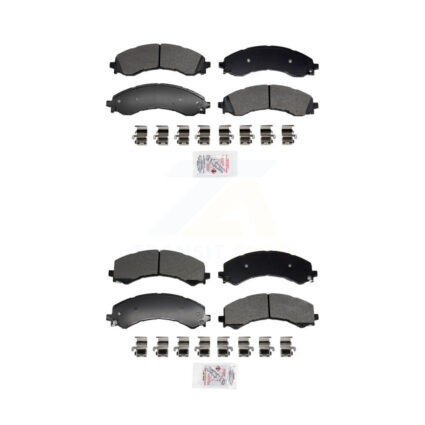 Front Rear Semi-Metallic Disc Brake Pads Kit For GMC Chevrolet Savana 2500 Express 3500 KNF-101955