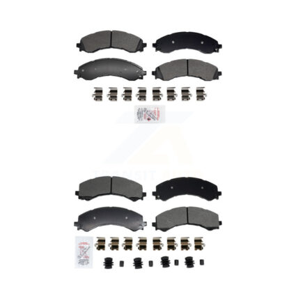 Front Rear Semi-Metallic Disc Brake Pads Kit For GMC Chevrolet Savana 2500 Express 3500 KNF-101957
