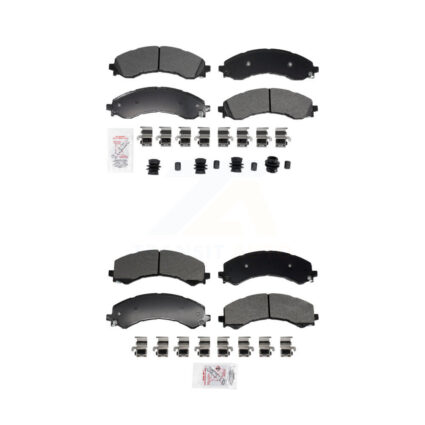 Front Rear Semi-Metallic Disc Brake Pads Kit For GMC Chevrolet Savana 2500 Express 3500 KNF-101958