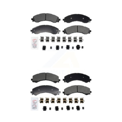 Front Rear Semi-Metallic Disc Brake Pads Kit For GMC Chevrolet Savana 2500 Express 3500 KNF-101960