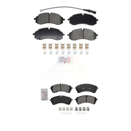 Front Rear Semi-Metallic Disc Brake Pads Kit For Ford Transit-250 Transit-350 Transit-150 KNF-101966