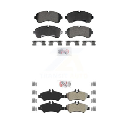 Front Rear Semi-Metallic Disc Brake Pads Kit For Sprinter 3500 Mercedes-Benz Dodge KNF-101975