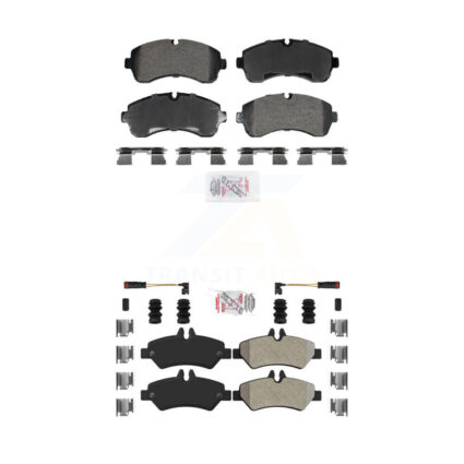 Front Rear Semi-Metallic Disc Brake Pads Kit For Sprinter 3500 Mercedes-Benz Dodge KNF-101976