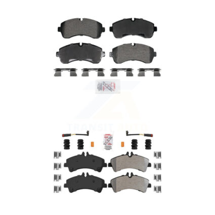 Front Rear Semi-Metallic Disc Brake Pads Kit For Sprinter 3500 Mercedes-Benz Dodge 3500XD KNF-101977
