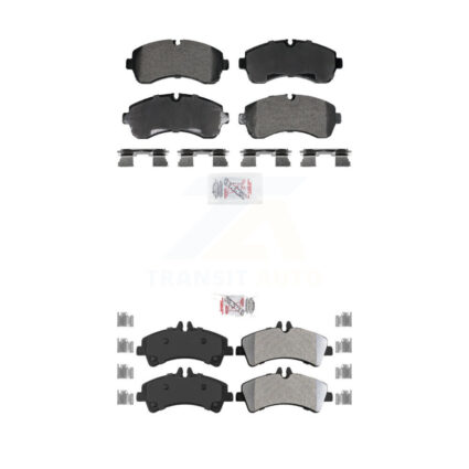 Front Rear Semi-Metallic Disc Brake Pads Kit For Sprinter 3500 Mercedes-Benz Dodge 3500XD KNF-101978