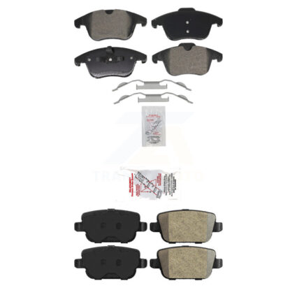 Front Rear Semi-Metallic Disc Brake Pads Kit For Land Rover LR2 Volvo S80 KNF-101987