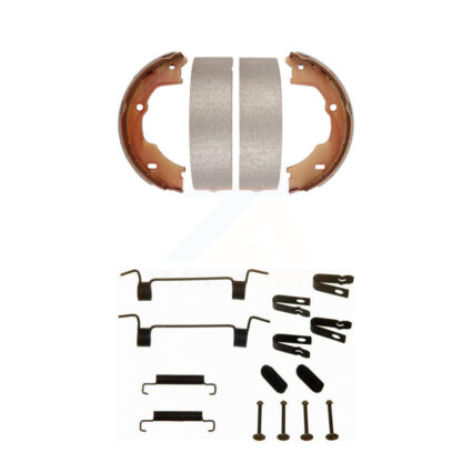 Rear Parking Brake Shoes & Hardware Kit For Ram 3500 Ford F-450 Super Duty F-53 Motorhome KNH-100096