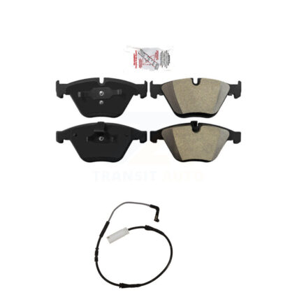 Front Ceramic Disc Brake Pads And Wear Sensors Kit For BMW 335i 328i 335d 3.0L KNW-100540