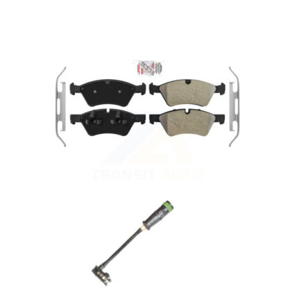 Front Ceramic Brake Pad Wear Sensor Kit For 07-09 Mercedes-Benz E550 4Matic with AWD 5.5L KNW-100586