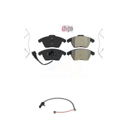 Front Ceramic Disc Brake Pads And Wear Sensors Kit For 2011 Audi R8 KNW-100592