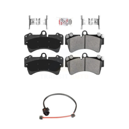 Front Ceramic Disc Brake Pads And Wear Sensors Kit For Porsche Cayenne KNW-100609