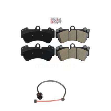 Front Ceramic Disc Brake Pads And Wear Sensors Kit For Porsche Cayenne KNW-100610