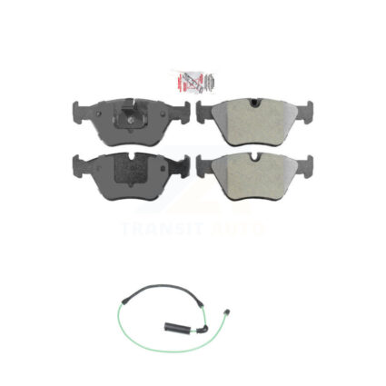 Front Ceramic Disc Brake Pads And Wear Sensors Kit For BMW 330Ci 330i 330xi M3 KNW-100627