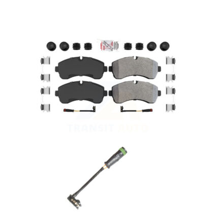 Front Ceramic Brake Pads Extra Wear Sensor Kit For Mercedes-Benz Sprinter 3500 2500 Dodge KNW-100630