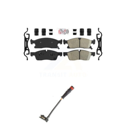 Front Ceramic Disc Brake Pads And Wear Sensors Kit For Mercedes-Benz ML350 GLE350 GLE400 KNW-100635