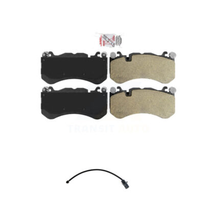 Front Ceramic Disc Brake Pads And Wear Sensors Kit For Audi RS7 With Cast Iron KNW-100645