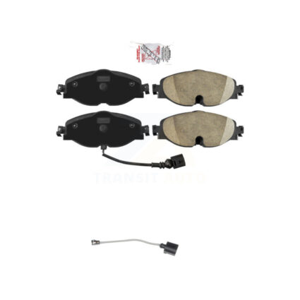 Front Ceramic Brake Pad & Extra Wear Sensor Kit For Volkswagen Golf Jetta SportWagen Taos KNW-100648